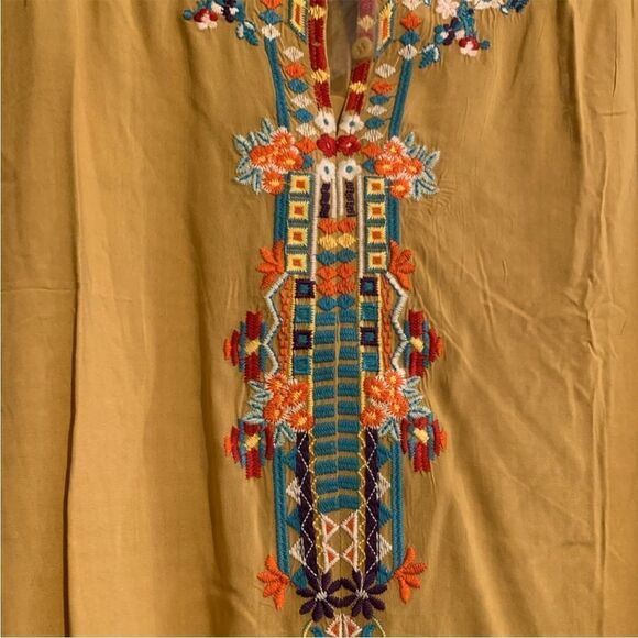 Anthropologie Luna Moon Floral Embroidered Top small - Picture 3 of 8